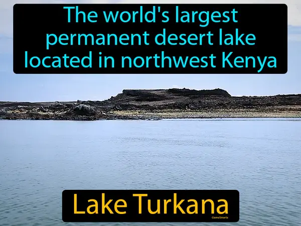 the world's largest permanent desert lake located in northwest Kenya