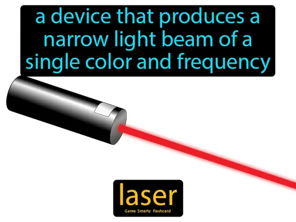 a device that produces a narrow light beam of a single color and frequency
