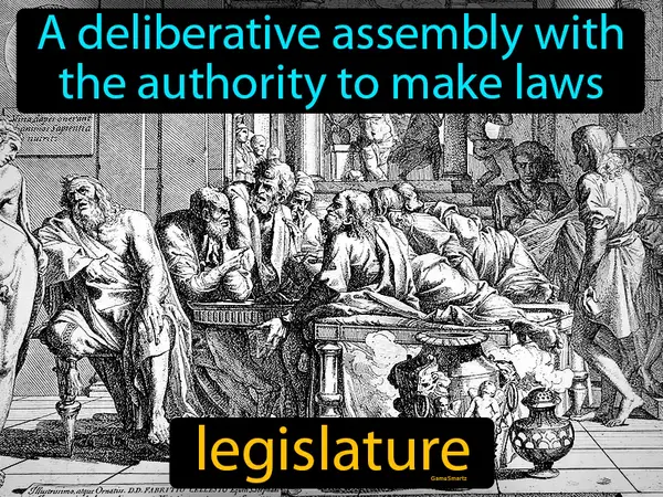 A deliberative assembly with the authority to make laws