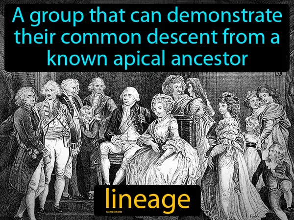 A group that can demonstrate their common descent from a known apical ancestor