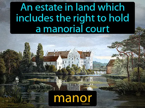 an estate in land which includes the right to hold a manorial court