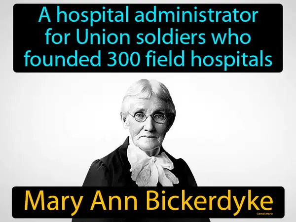 a hospital administrator for Union soldiers who founded 300 field hospitals