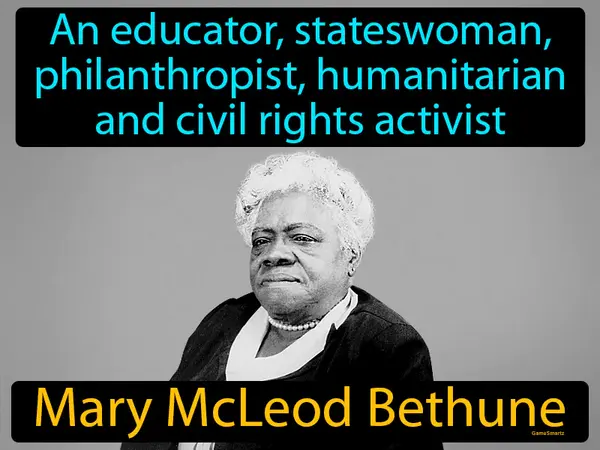 an educator, stateswoman, philanthropist, humanitarian and civil rights activist