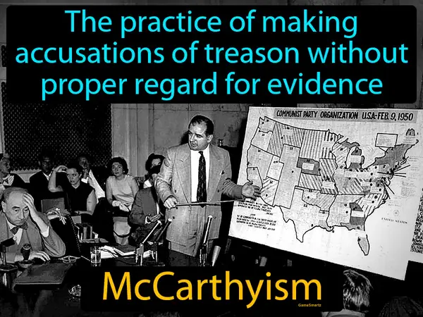 the practice of making accusations of treason without proper regard for evidence