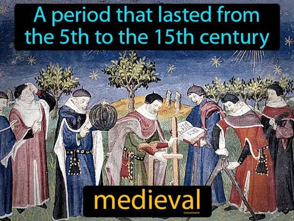 A period that lasted from the 5th to the 15th century