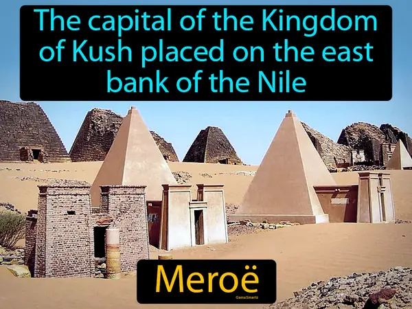 the capital of the Kingdom of Kush placed on the east bank of the Nile