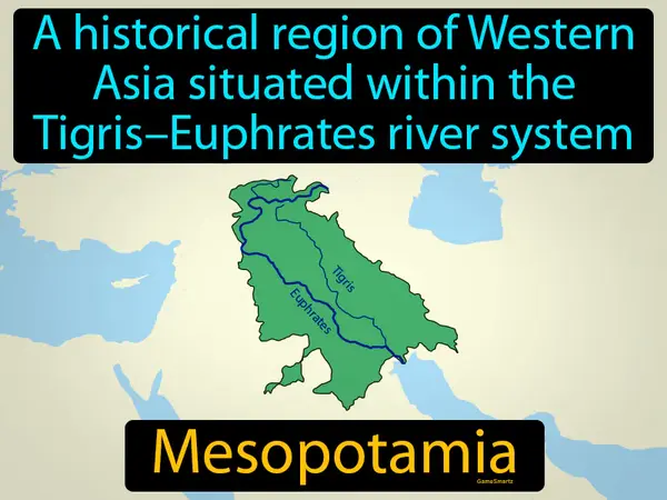 a historical region of Western Asia situated within the Tigris–Euphrates river system