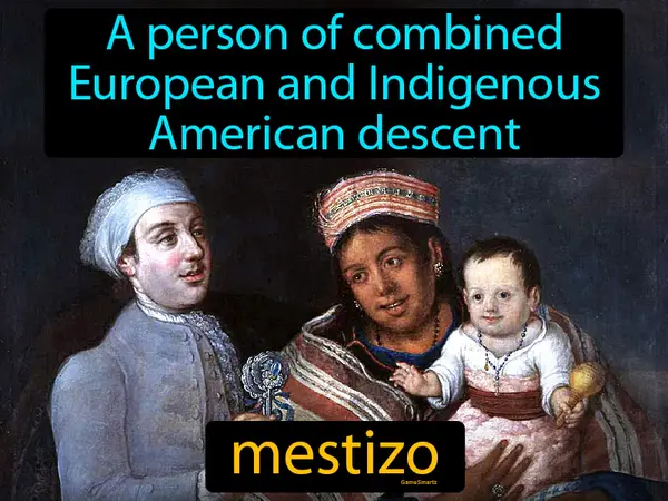 a person of combined European and Indigenous American descent