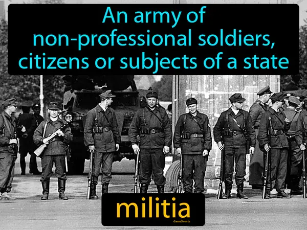 an army of non-professional soldiers, citizens or subjects of a state