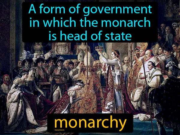 a form of government in which the monarch is head of state