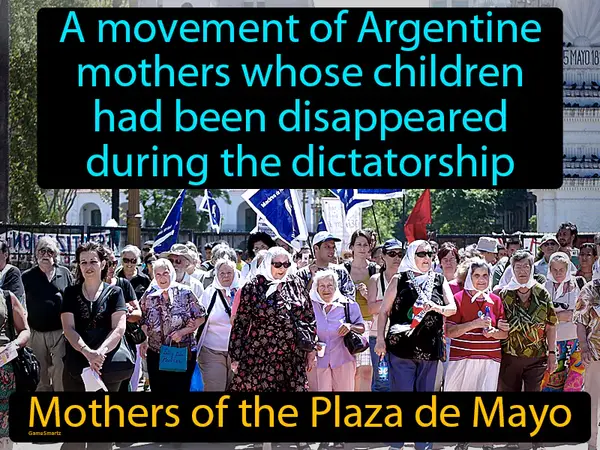 A movement of Argentine mothers whose children had been disappeared during the dictatorship