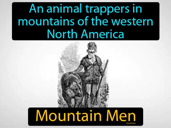 an animal trappers in mountains of the western North America