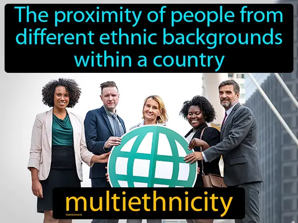 The proximity of people from different ethnic backgrounds within a country