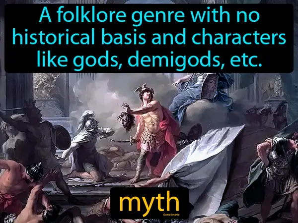 a folklore genre with no historical basis and characters like gods, demigods, etc.