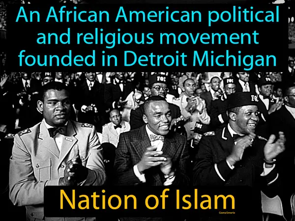 an African American political and religious movement founded in Detroit Michigan