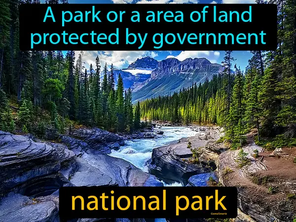 a park or a area of land protected by government