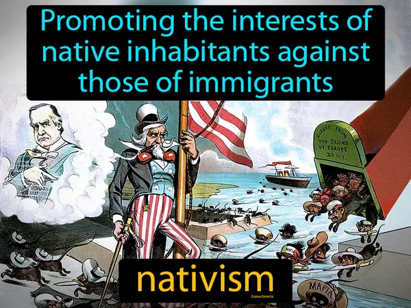 promoting the interests of native inhabitants against those of immigrants