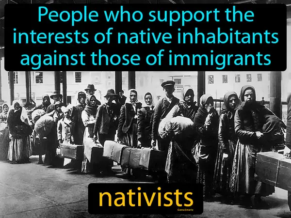 people who support the interests of native inhabitants against those of immigrants