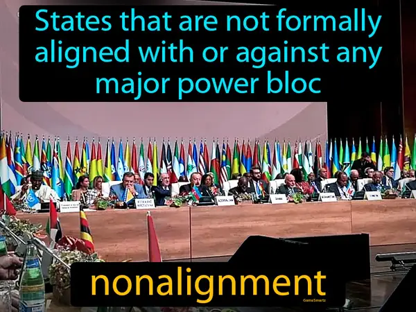 A states that are not formally aligned with or against any major power bloc