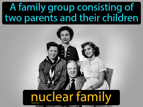 a family group consisting of two parents and their children