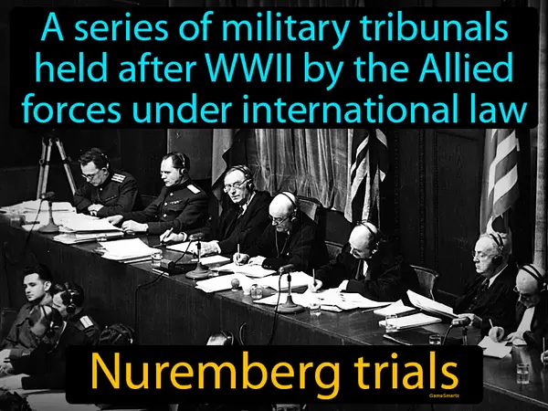 a series of military tribunals held after WWII