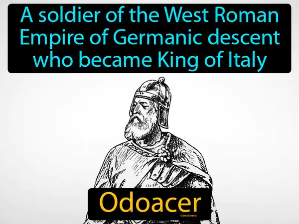 a soldier of the West Roman Empire of Germanic descent who became King of Italy