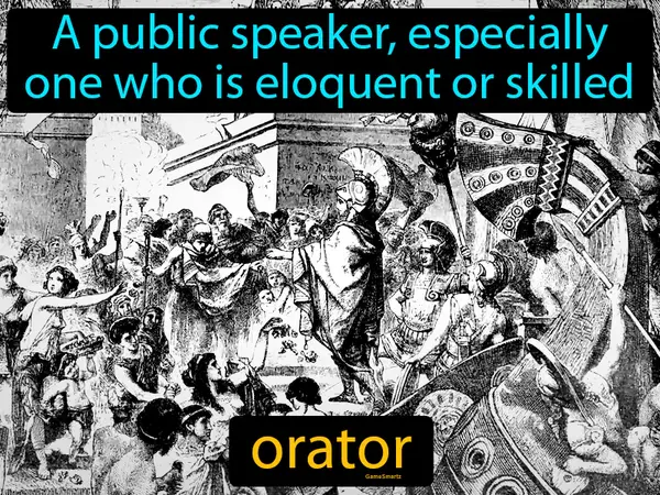 a public speaker, especially one who is eloquent or skilled