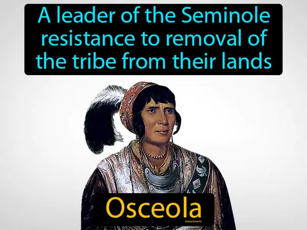 a leader of the Seminole resistance to removal of the tribe from their lands