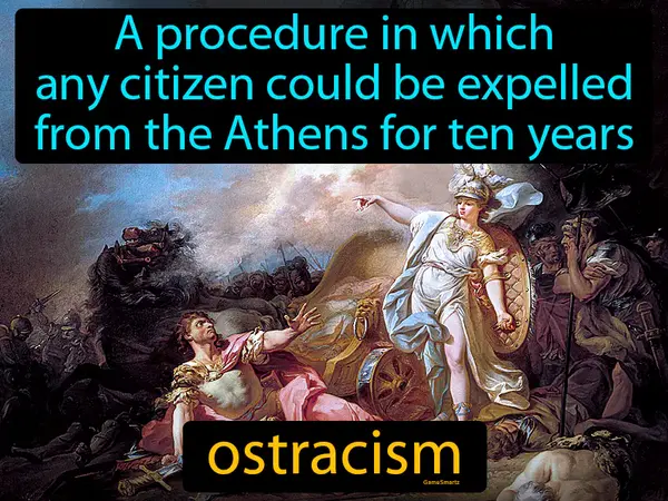 A procedure in which any citizen could be expelled from the Athens for ten years