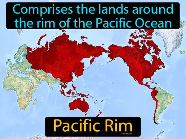 comprises the lands around the rim of the Pacific Ocean