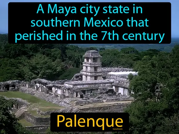 a Maya city state in southern Mexico that perished in the 7th century