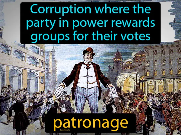 corruption where the party in power rewards groups for their votes