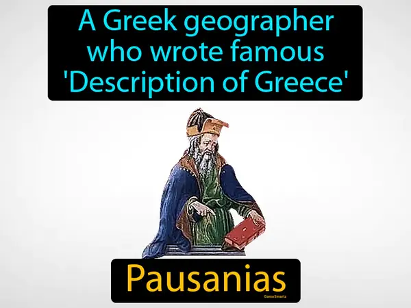 a Greek geographer who wrote famous 'Description of Greece'