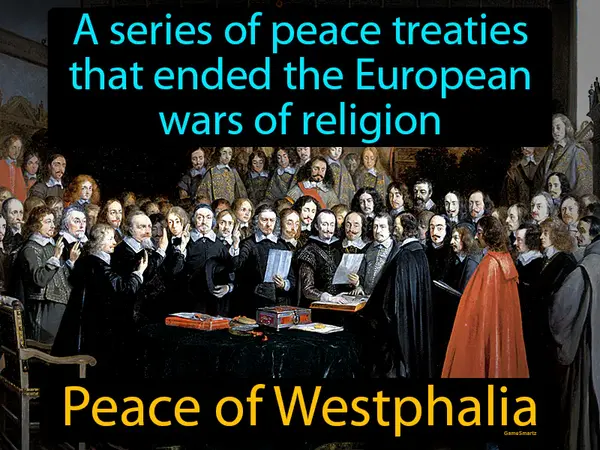 A series of peace treaties that ended the European wars of religion