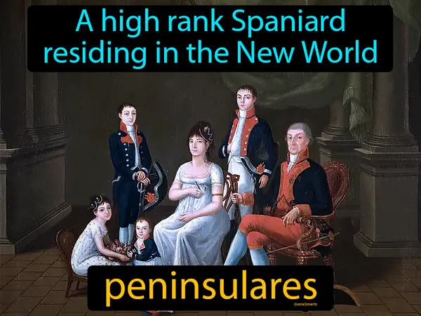 A high rank Spaniard residing in the New World