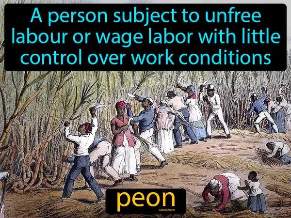 A person subject to unfree labour or wage labor with little control over work conditions
