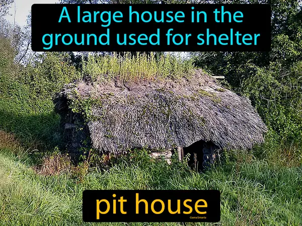 a large house in the ground used for shelter