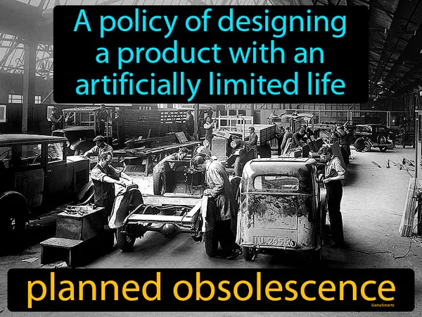 a policy of designing a product with an artificially limited life