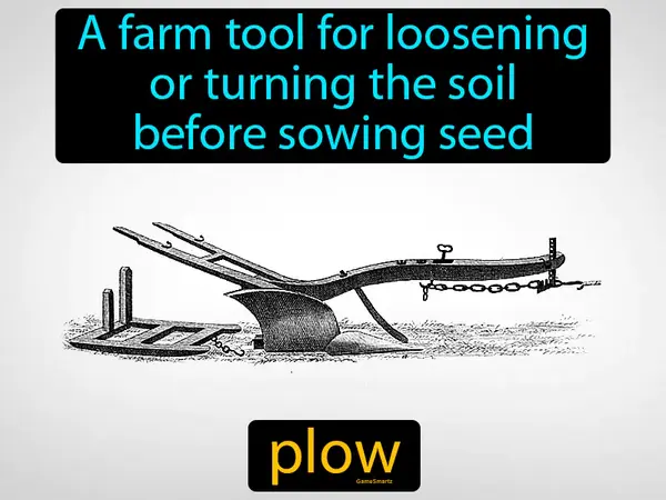 a farm tool for loosening or turning the soil before sowing seed