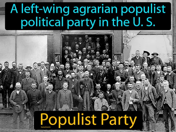 a left-wing agrarian populist political party in the U. S.