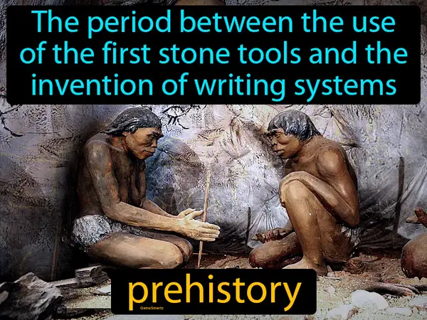 the period between the use of the first stone tools and the invention of writing systems