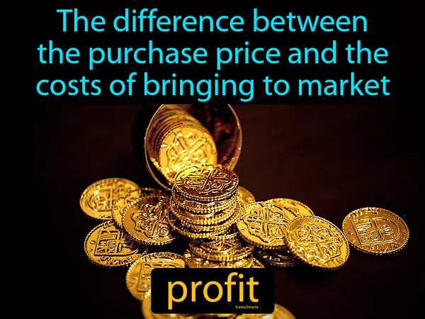 the difference between the purchase price and the costs of bringing to market