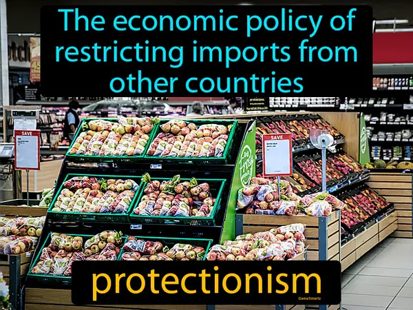 The economic policy of restricting imports from other countries