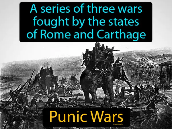 a series of three wars fought by the states of Rome and Carthage