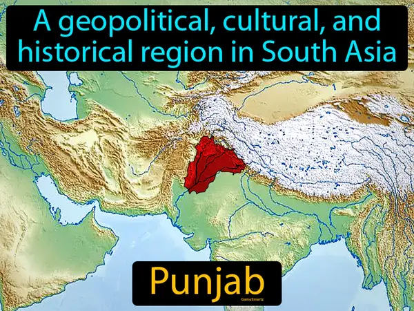A geopolitical, cultural, and historical region in South Asia