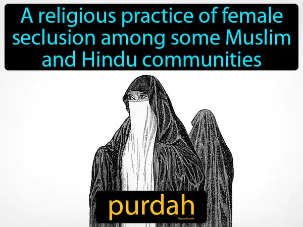 A religious practice of female seclusion among some Muslim and Hindu communities