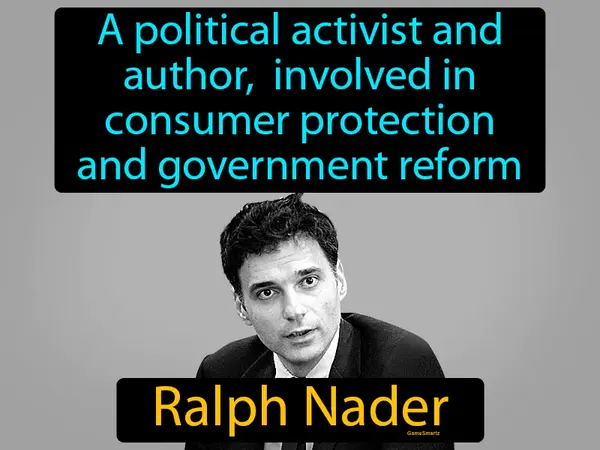 a political activist and author, involved in consumer protection and government reform