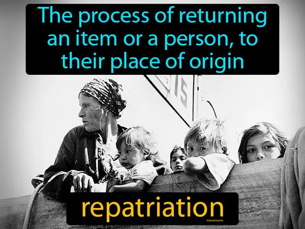 the process of returning an item or a person, to their place of origin