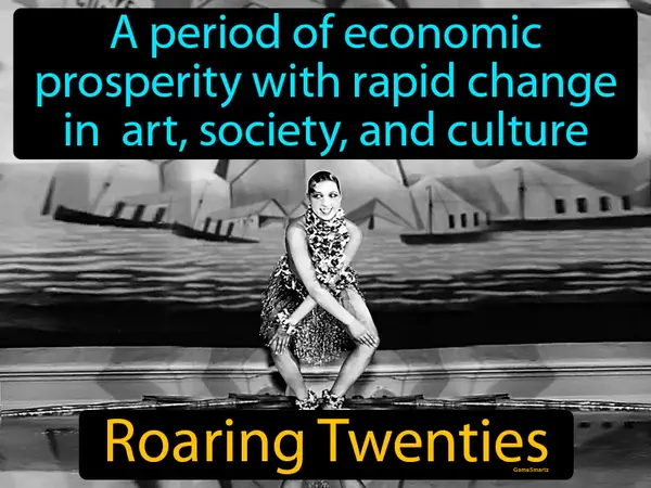 a period of economic prosperity with rapid change in art, society, and culture