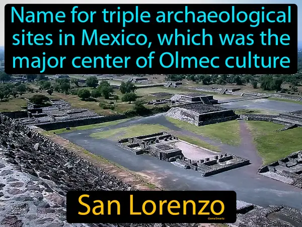 name for triple archaeological sites in Mexico, which was the major center of Olmec culture